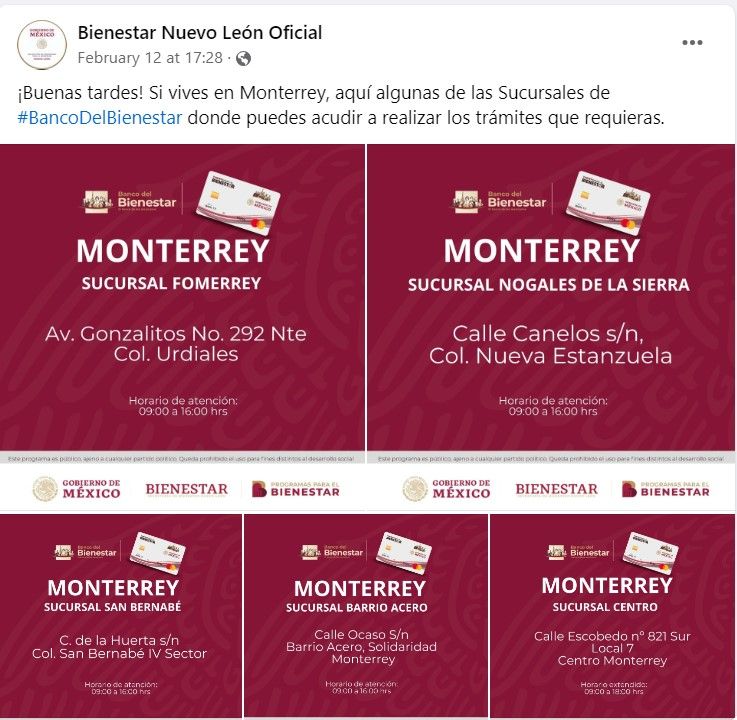 Banco Del Bienestar Solidaridad